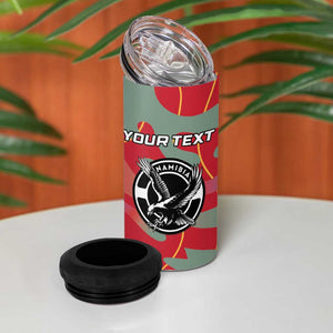 Afro Namibia Football Custom 4 in 1 Can Cooler Tumbler Go Namibia Warriors - Sporty Style