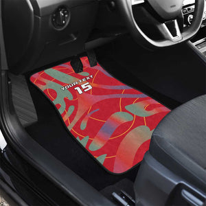 Afro Namibia Football Custom Car Mats Go Namibia Warriors - Sporty Style