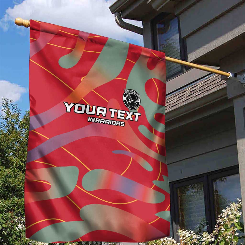 Afro Namibia Football Custom Garden Flag Go Namibia Warriors - Sporty Style