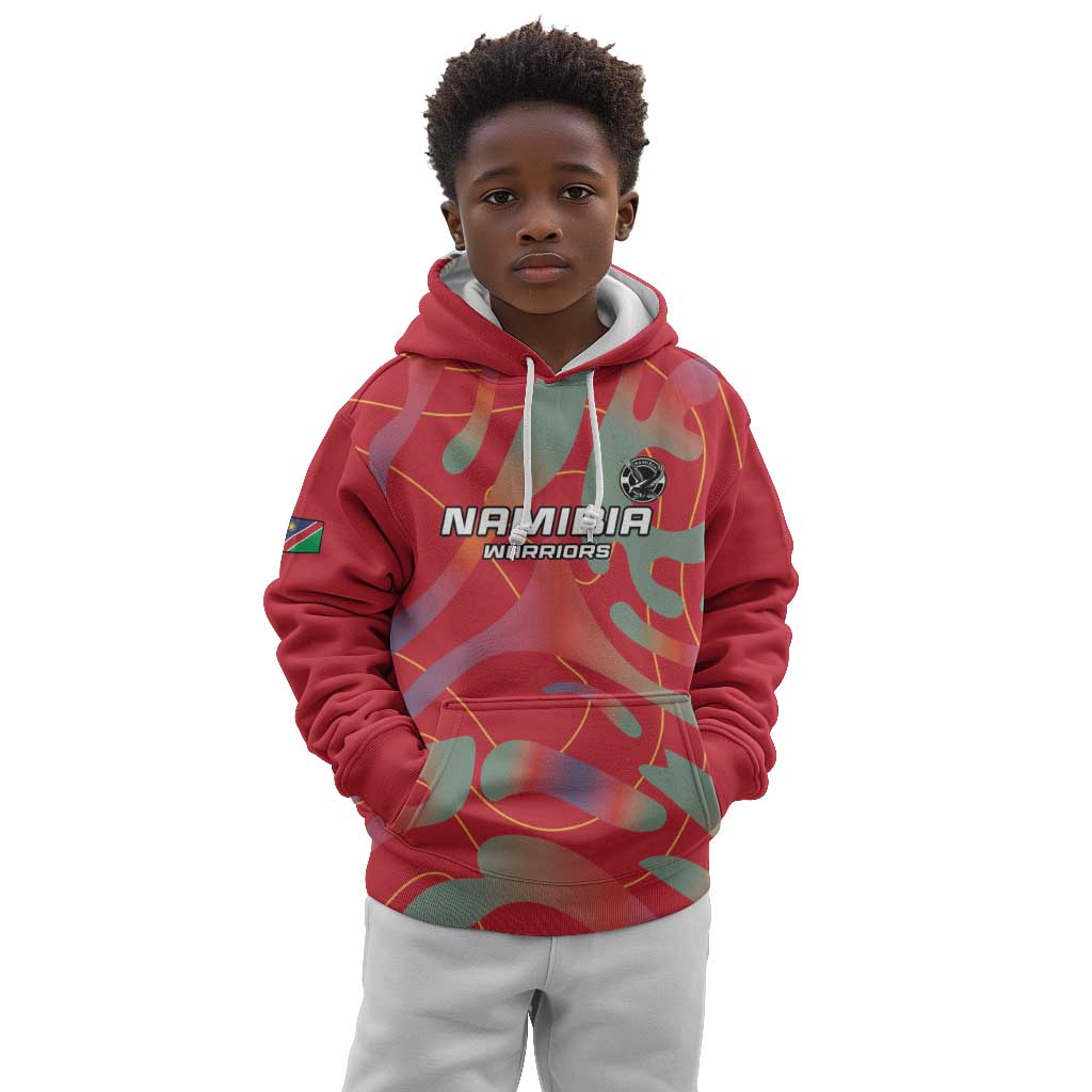 Afro Namibia Football Custom Kid Hoodie Go Namibia Warriors - Sporty Style