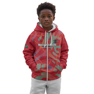 Afro Namibia Football Custom Kid Hoodie Go Namibia Warriors - Sporty Style