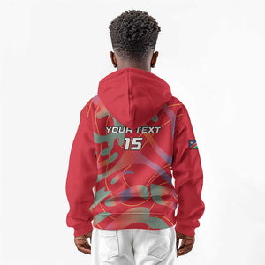 Afro Namibia Football Custom Kid Hoodie Go Namibia Warriors - Sporty Style