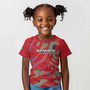 Afro Namibia Football Custom Kid T shirt Go Namibia Warriors - Sporty Style