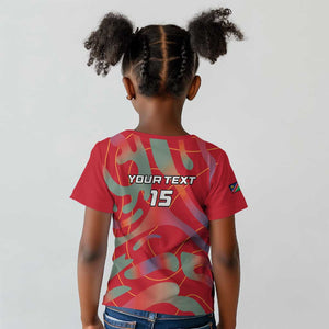 Afro Namibia Football Custom Kid T shirt Go Namibia Warriors - Sporty Style