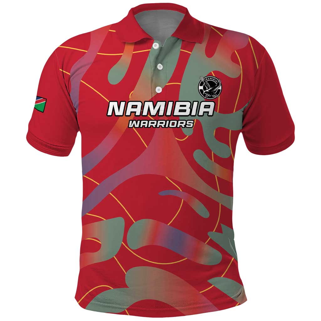 Afro Namibia Football Custom Polo Shirt Go Namibia Warriors - Sporty Style