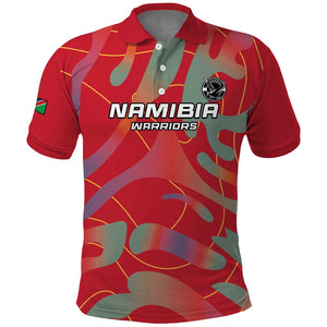 Afro Namibia Football Custom Polo Shirt Go Namibia Warriors - Sporty Style