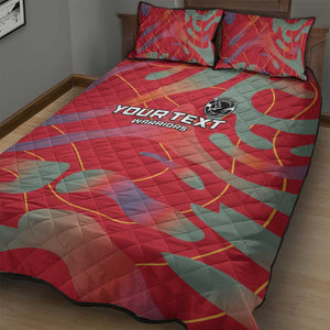 Afro Namibia Football Custom Quilt Bed Set Go Namibia Warriors - Sporty Style