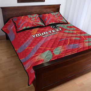 Afro Namibia Football Custom Quilt Bed Set Go Namibia Warriors - Sporty Style