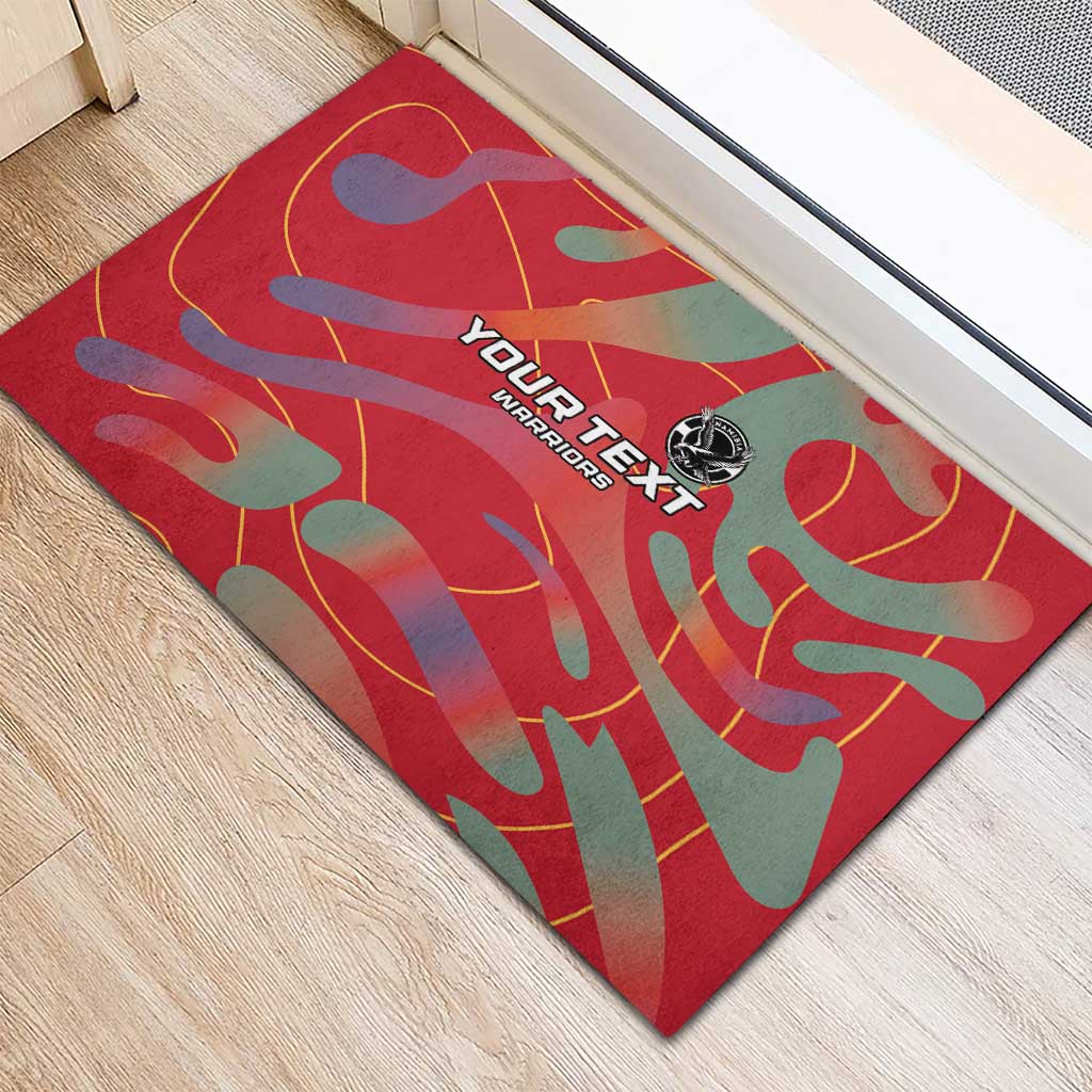 Afro Namibia Football Custom Rubber Doormat Go Namibia Warriors - Sporty Style