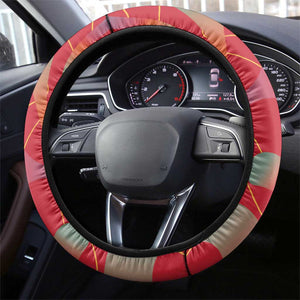 Afro Namibia Football Steering Wheel Cover Go Namibia Warriors - Sporty Style