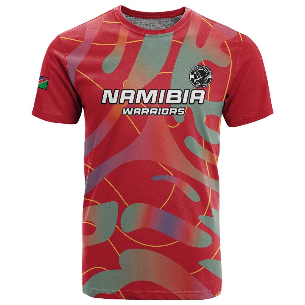 Afro Namibia Football Custom T shirt Go Namibia Warriors - Sporty Style