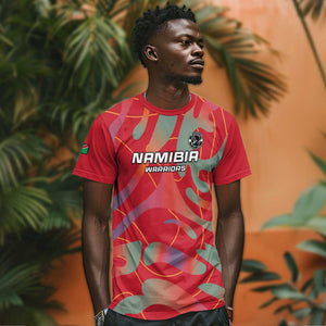 Afro Namibia Football Custom T shirt Go Namibia Warriors - Sporty Style