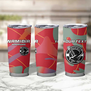 Afro Namibia Football Custom Tumbler Cup Go Namibia Warriors - Sporty Style