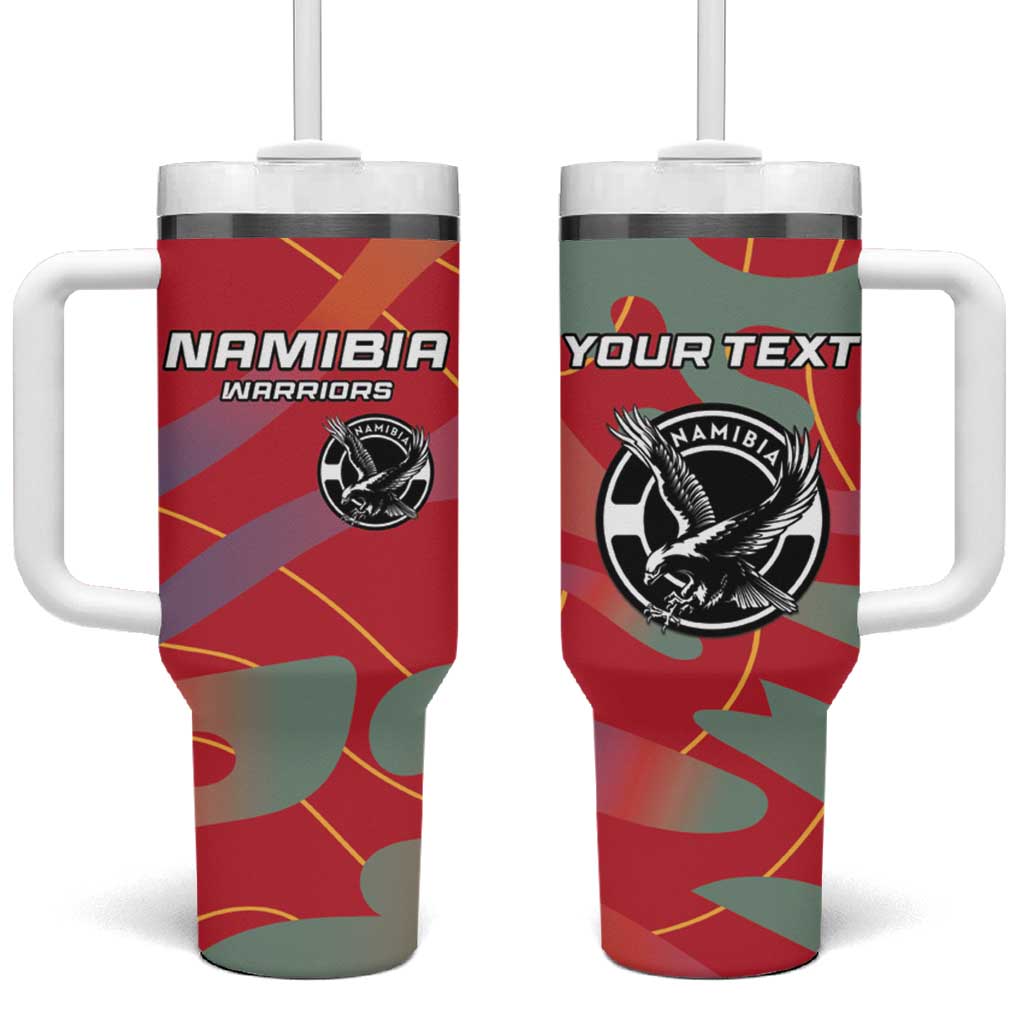 Afro Namibia Football Custom Tumbler With Handle Go Namibia Warriors - Sporty Style