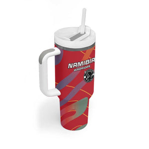 Afro Namibia Football Custom Tumbler With Handle Go Namibia Warriors - Sporty Style