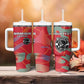Afro Namibia Football Custom Tumbler With Handle Go Namibia Warriors - Sporty Style