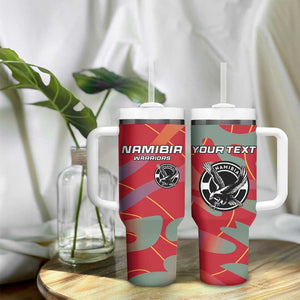 Afro Namibia Football Custom Tumbler With Handle Go Namibia Warriors - Sporty Style