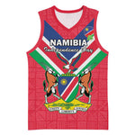 Personalised Namibia Basketball Jersey Coat Of Arms With Flag Map - Happy Independence Day LT15