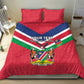 Personalised Namibia Bedding Set Coat Of Arms With Flag Map - Happy Independence Day
