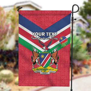 Personalised Namibia Garden Flag Coat Of Arms With Flag Map - Happy Independence Day