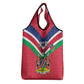 Personalised Namibia Grocery Bag Coat Of Arms With Flag Map - Happy Independence Day