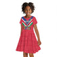 Personalised Namibia Kid Short Sleeve Dress Coat Of Arms With Flag Map - Happy Independence Day