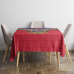 Personalised Namibia Tablecloth Coat Of Arms With Flag Map - Happy Independence Day