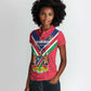 Personalised Namibia Women Polo Shirt Coat Of Arms With Flag Map - Happy Independence Day