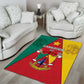 Cameroon National Day Area Rug Lion Mix Coat Of Arms Style