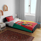 Cameroon National Day Bedding Set Lion Mix Coat Of Arms Style