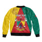 Personalised Cameroon National Day Bomber Jacket Lion Mix Coat Of Arms Style