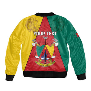 Personalised Cameroon National Day Bomber Jacket Lion Mix Coat Of Arms Style