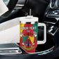 Personalised Cameroon National Day Tumbler With Handle Lion Mix Coat Of Arms Style