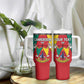 Personalised Cameroon National Day Tumbler With Handle Lion Mix Coat Of Arms Style
