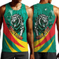 Personalised Happy Cameroon National Day Men Tank Top Lion With Coat Of Arms - Curve Style