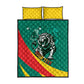 Personalised Happy Cameroon National Day Quilt Bed Set Lion With Coat Of Arms - Curve Style