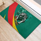 Personalised Happy Cameroon National Day Rubber Doormat Lion With Coat Of Arms - Curve Style