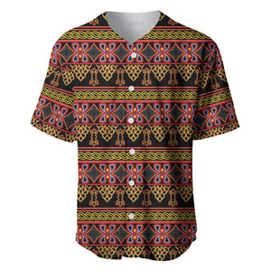 Toghu Cameroon Baseball Jersey Traditional Pattern