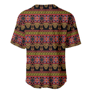 Toghu Cameroon Baseball Jersey Traditional Pattern