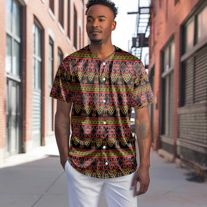 Toghu Cameroon Baseball Jersey Traditional Pattern