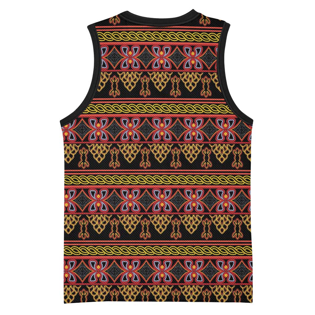 Toghu Cameroon Basketball Jersey Traditional Pattern LT15