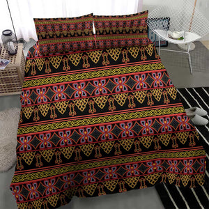 Toghu Cameroon Bedding Set Traditional Pattern