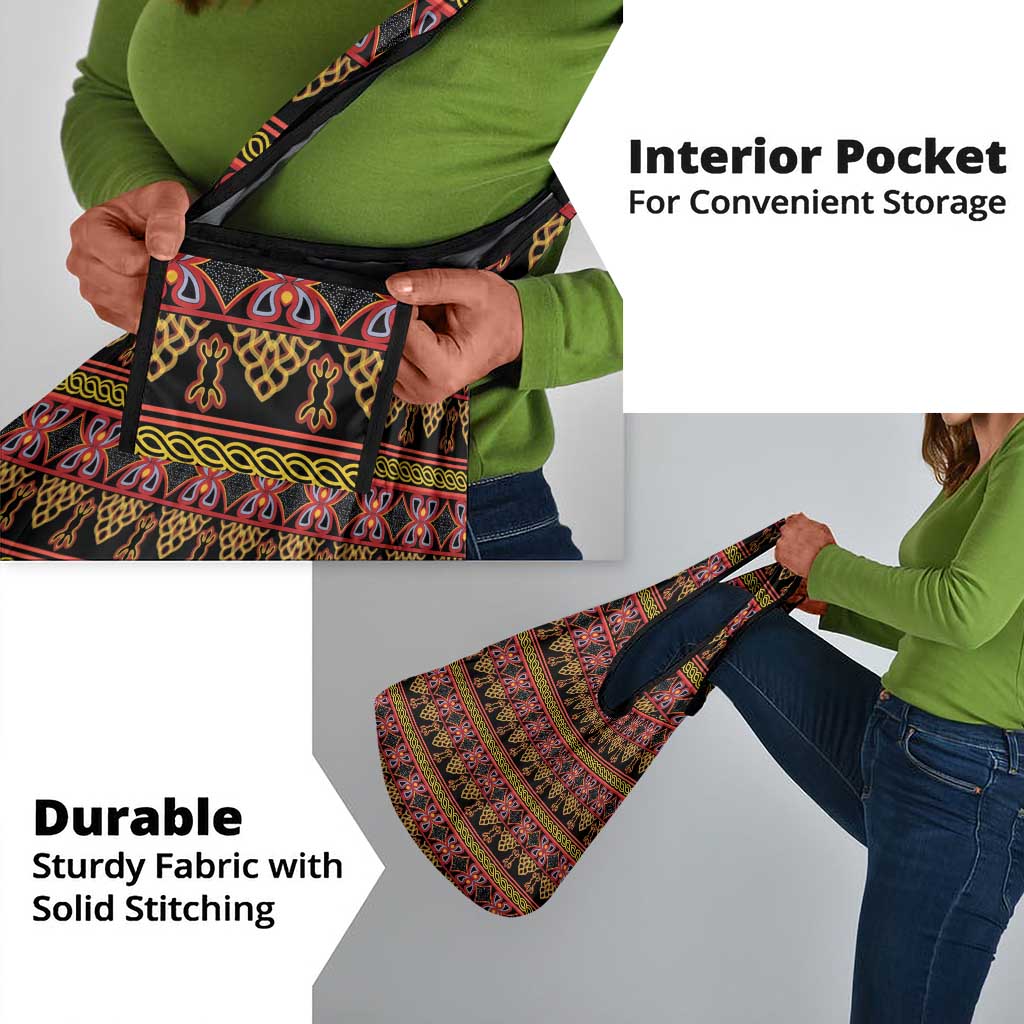 Toghu Cameroon Grocery Bag Traditional Pattern