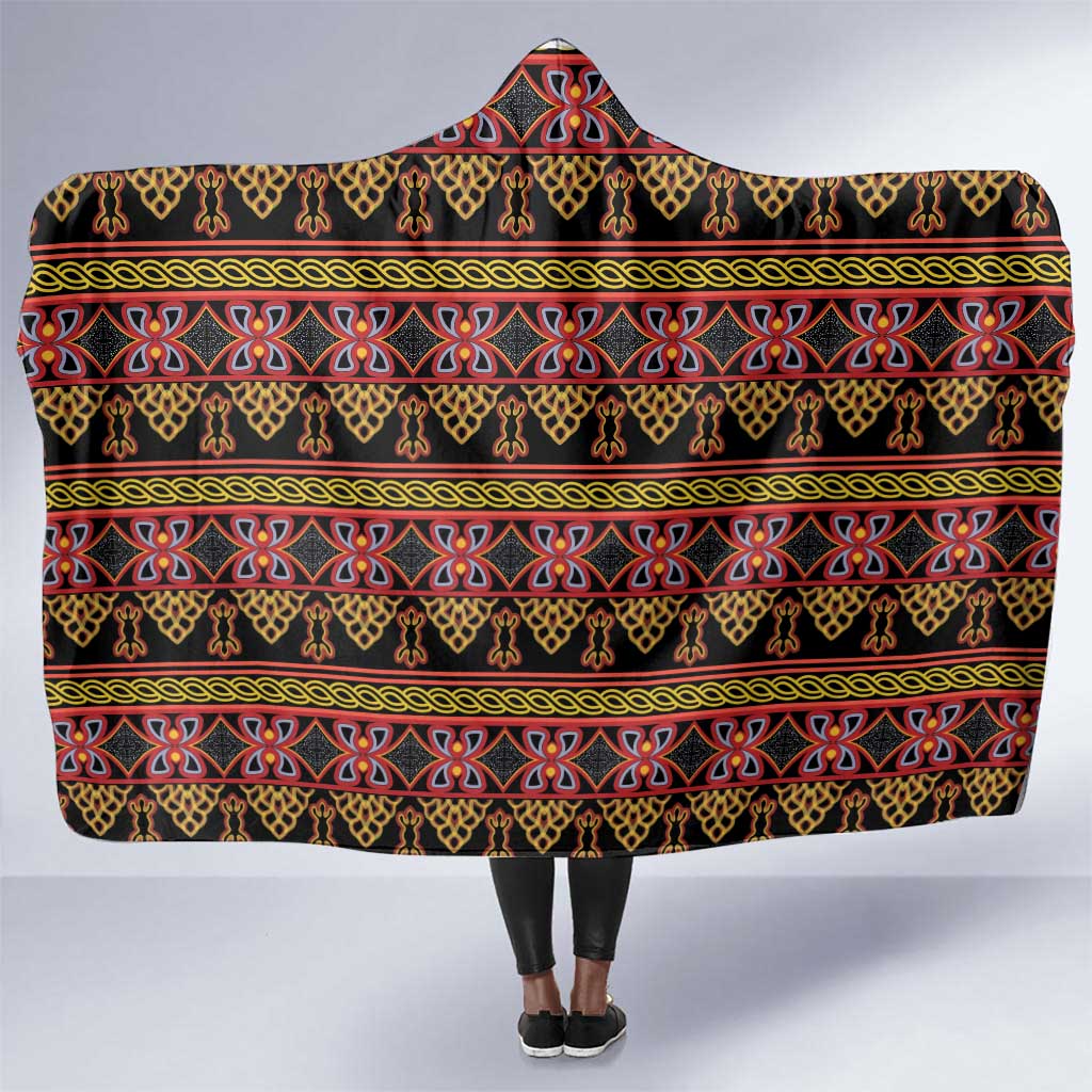 Toghu Cameroon Hooded Blanket Traditional Pattern