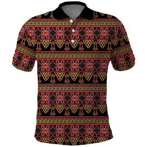 Toghu Cameroon Polo Shirt Traditional Pattern