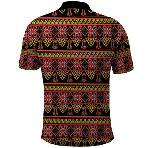 Toghu Cameroon Polo Shirt Traditional Pattern