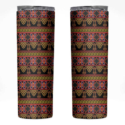 Toghu Cameroon Skinny Tumbler Traditional Pattern