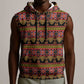 Toghu Cameroon Sleeveless Hoodie Traditional Pattern - African Pride