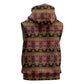 Toghu Cameroon Sleeveless Zip Hoodie Traditional Pattern - African Pride