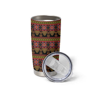 Toghu Cameroon Tumbler Cup Traditional Pattern